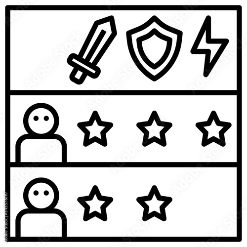 performance outline style icon