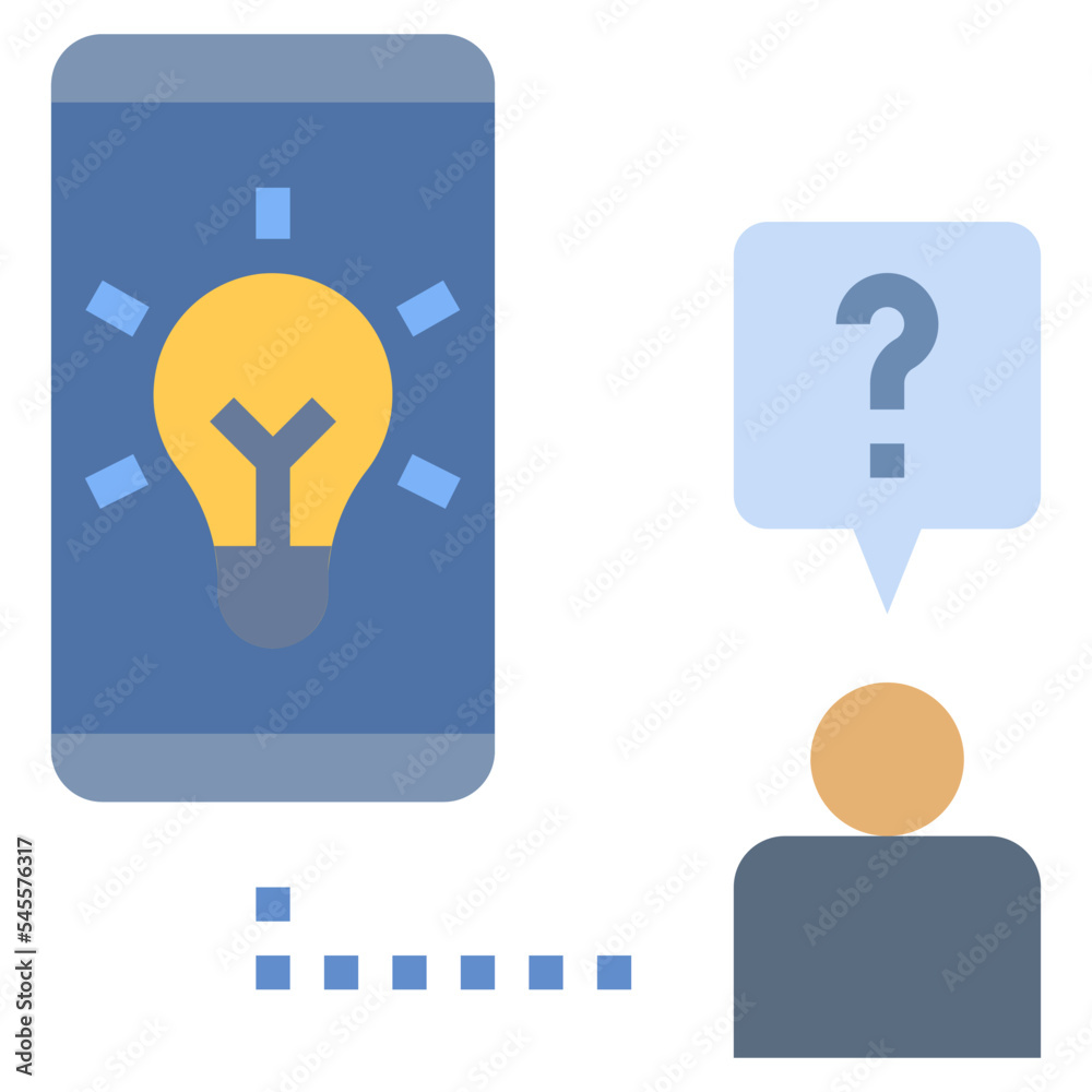 online studying flat style icon online studying flat style icon