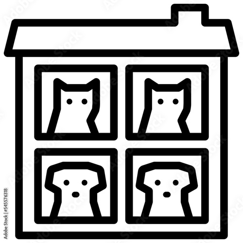 pet outline style icon