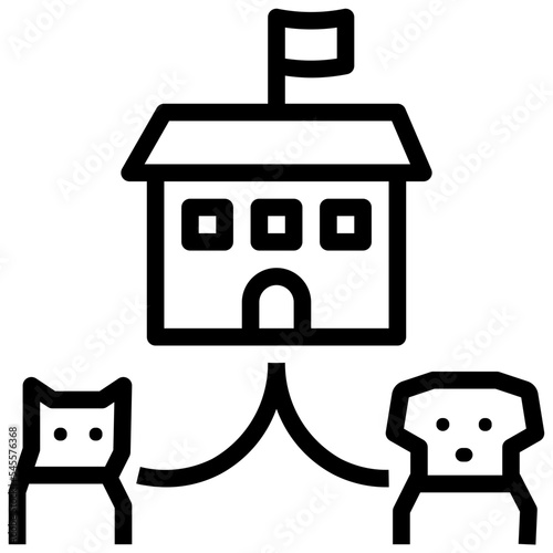 pet outline style icon