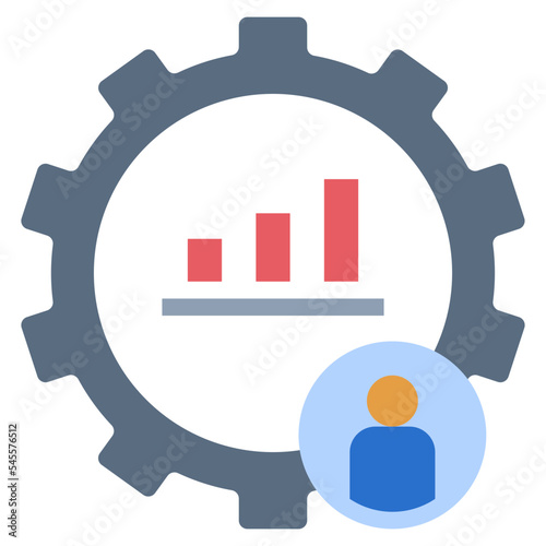 personal development flat style icon
