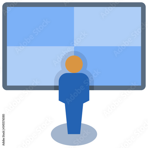 platform flat style icon