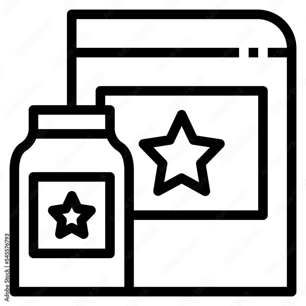 product outline style icon