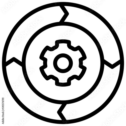 process outline style icon