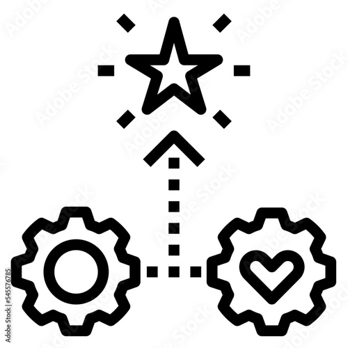 process outline style icon