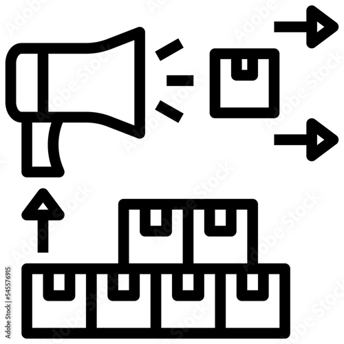 promote outline style icon