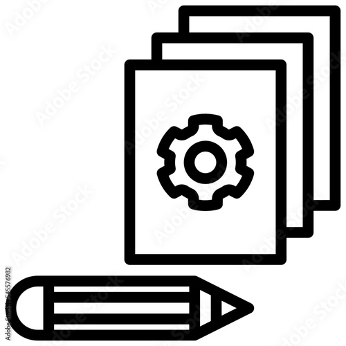 prototyping outline style icon