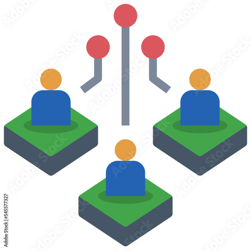 sharing flat style icon