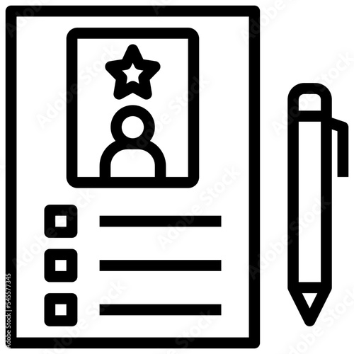 requirement outline style icon
