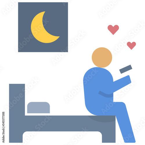 smartphone flat style icon