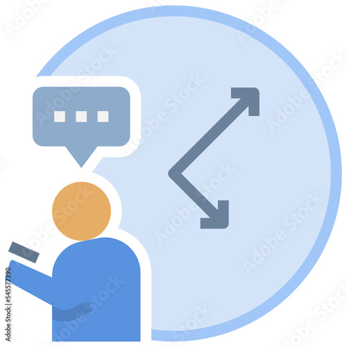smartphone flat style icon