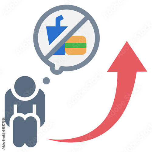 starvation flat style icon