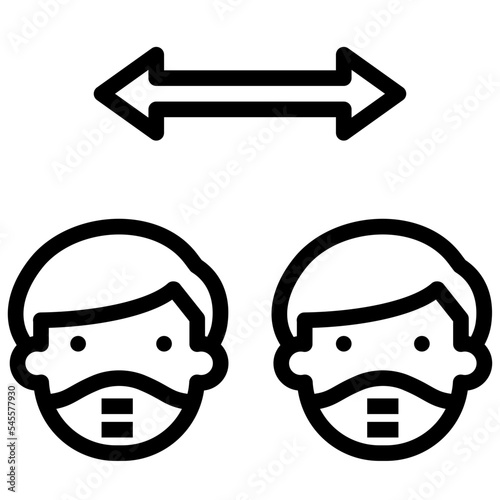 social outline style icon