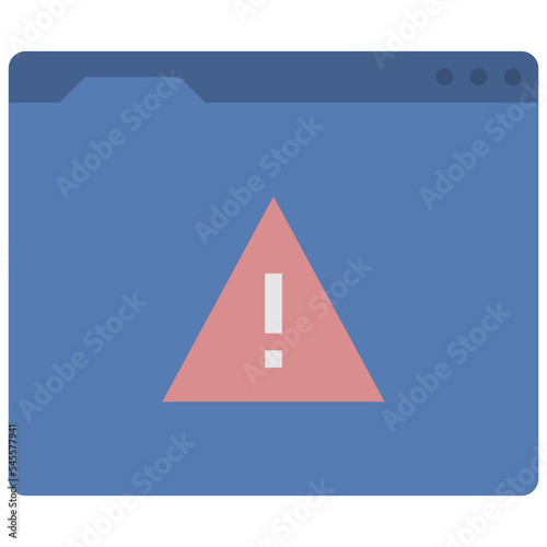 untrusted flat style icon