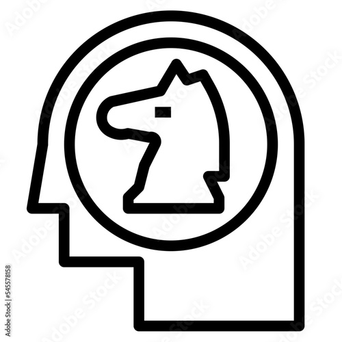 strategy outline style icon