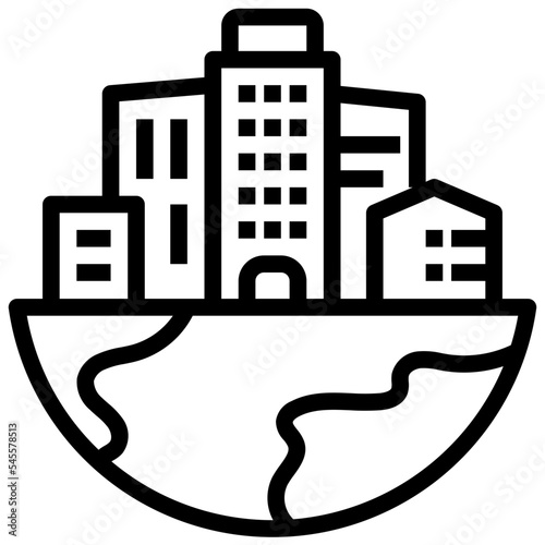 urban outline style icon