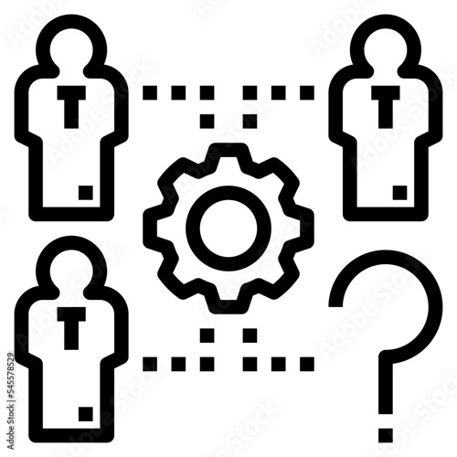vacancy outline style icon