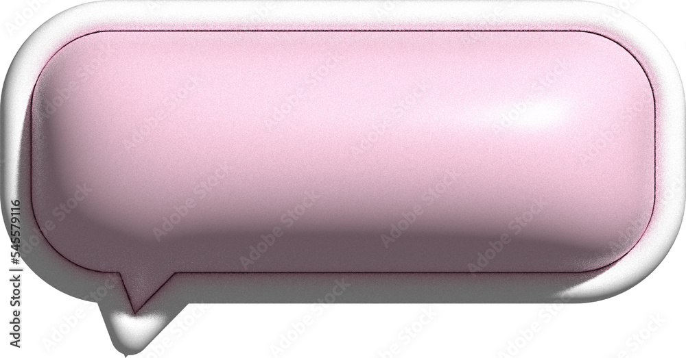 cute 3d pink speech bubble, text box, conversation decoration cute 3d pink speech bubble, text box, conversation decoration
