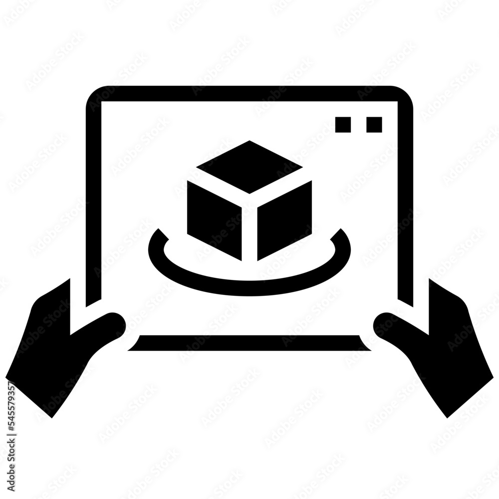 ar glyph style icon ar glyph style icon