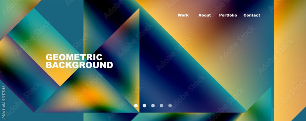 Dynamic lines, triangles, rectangles geometric abstract background. Vector Illustration For Wallpaper, Banner, Background, Card, Book Illustration, landing page
