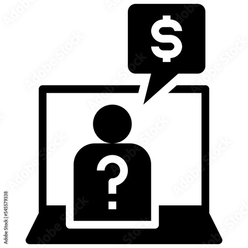 anonymous glyph style icon