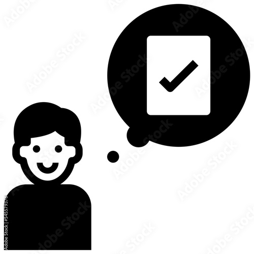 auditor glyph style icon