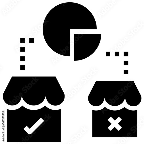 capitalism glyph style icon