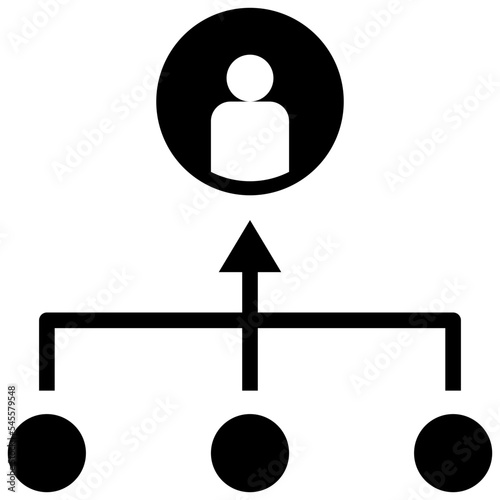 Photography centralization glyph style icon