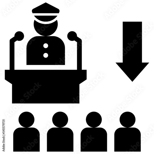 coup glyph style icon