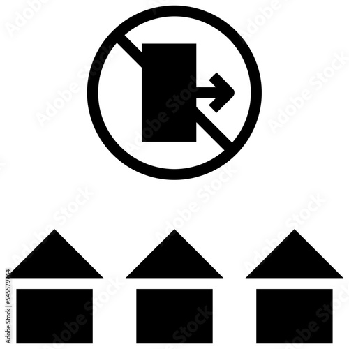 curfew glyph style icon