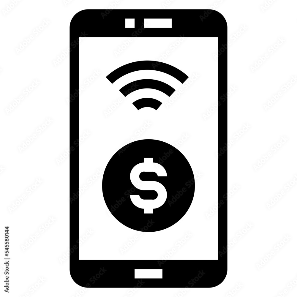 ewallet glyph style icon ewallet glyph style icon