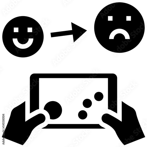 emotion glyph style icon