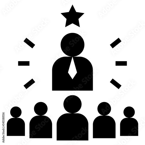 entrepreneurship glyph style icon