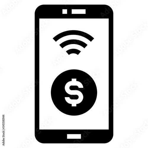 ewallet glyph style icon