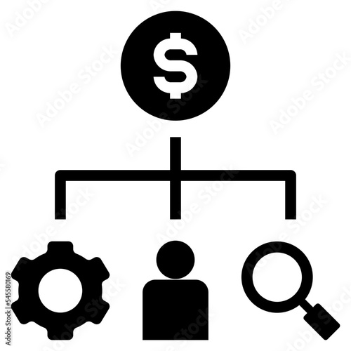 expense glyph style icon