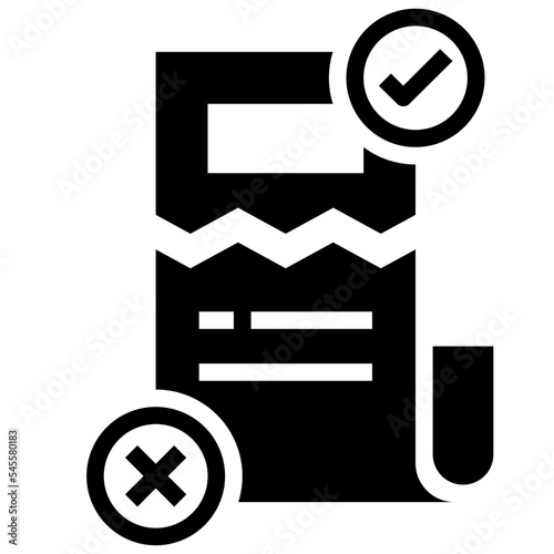 fake news glyph style icon