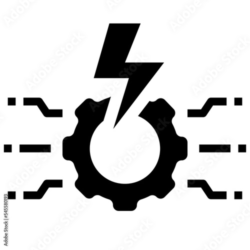 fast execution glyph style icon