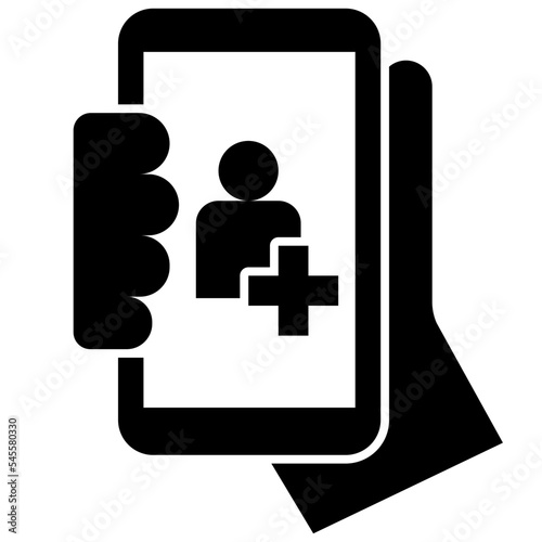 health glyph style icon