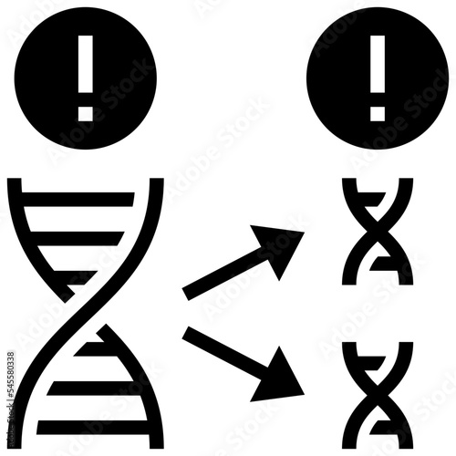 heredity glyph style icon