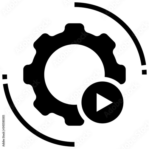 hyperautomation glyph style icon