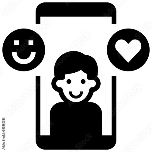 live glyph style icon