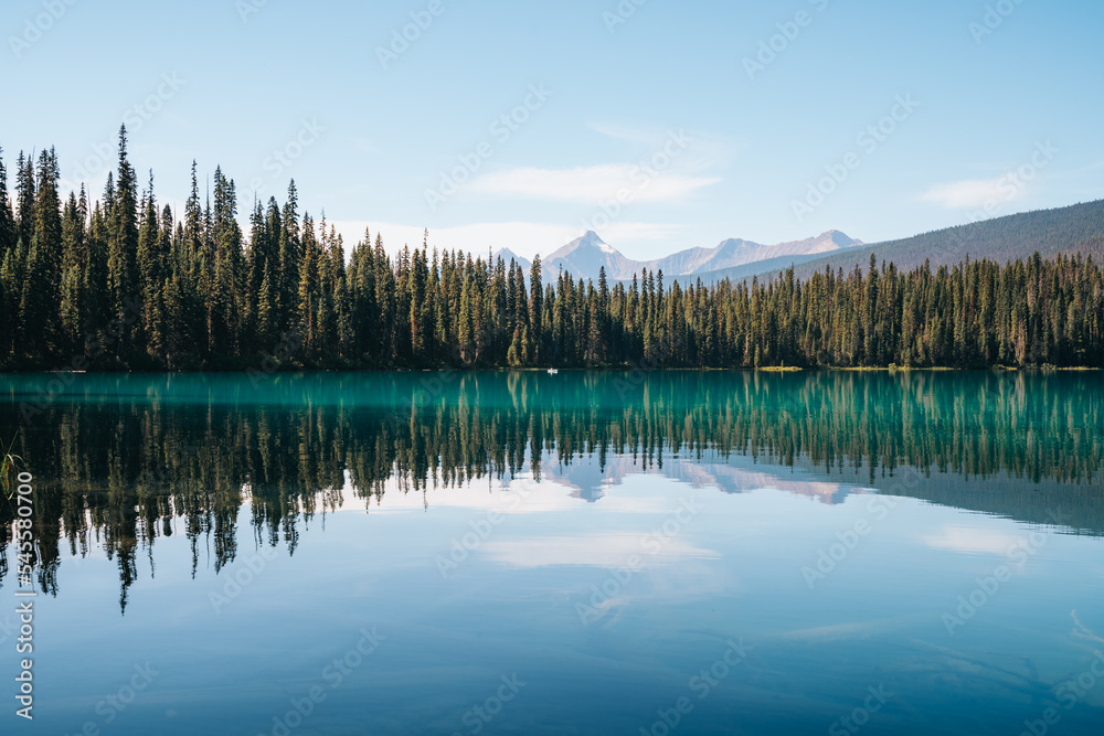 Lake Reflection in the Mountains
