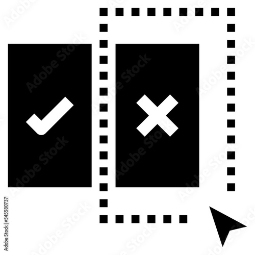 misinformation glyph style icon
