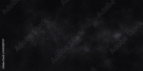 Abstract design with smoke on black background .Realistic steam smoke Floating fog and dark black watercolor Ombre leaks and splashes texture on white watercolor paper background. paper texture design