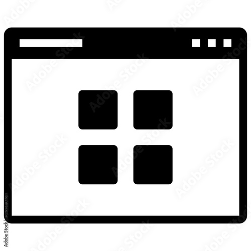 multitask glyph style icon