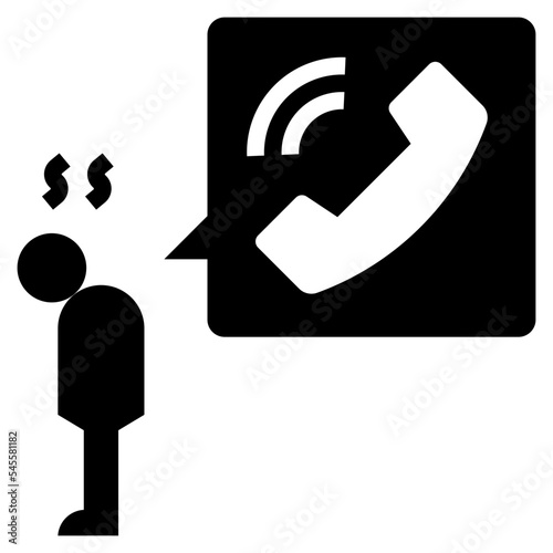 problem glyph style icon