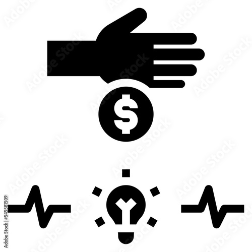 shareholder glyph style icon
