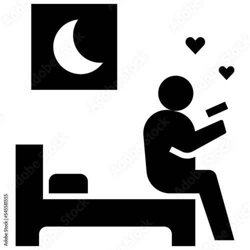 smartphone glyph style icon