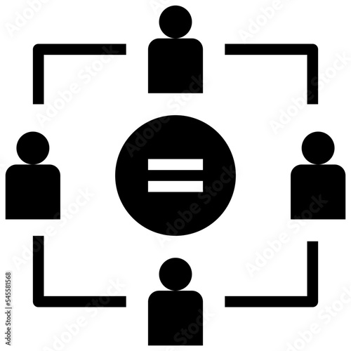 social glyph style icon