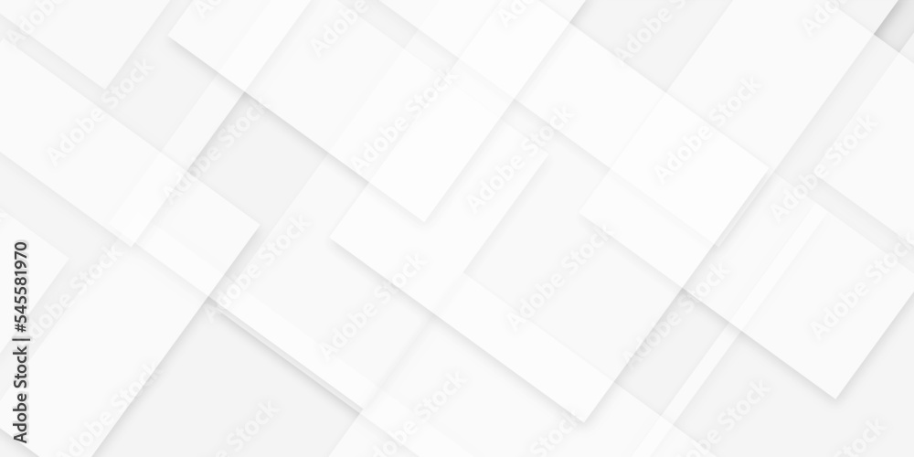 Abstract background with white paper texture and white and gray color modern background design, White geometric texture . Modern background used about technology or product presentation .Vector .	
